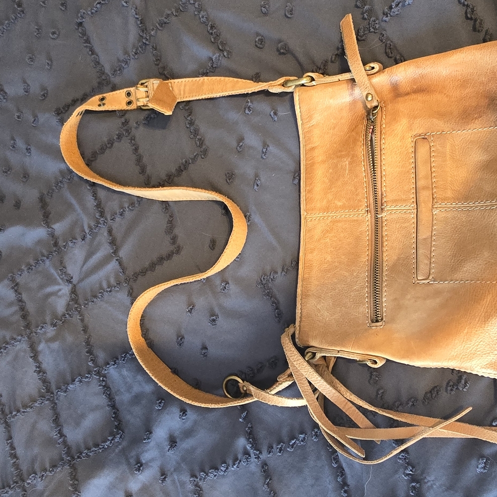 Tan Leather Crossbody Bag